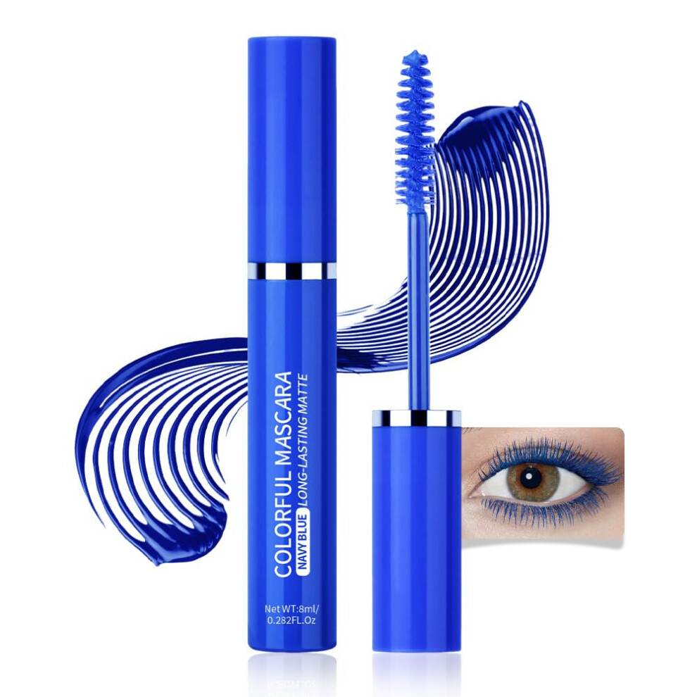 Waterproof Lengthening Mascara For Sensitive Eyes, Smudgeresistant Lashlifting 1Pc Blue