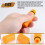 16mm Male Thread Dia Plastic Oil Plug for Air Compressor Orange 7