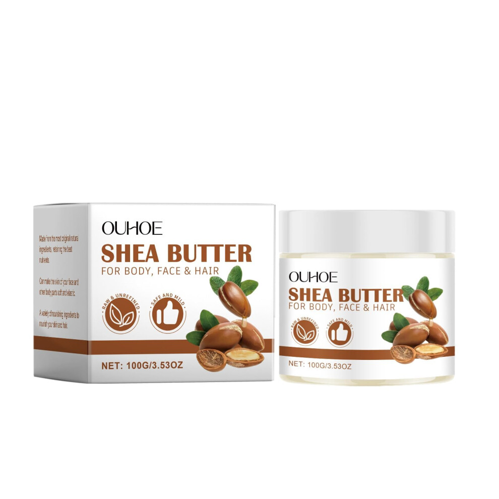 Organic Raw Unrefined Shea Butter for Skin and Hair Deep Hydration Moisturizer DIY Use