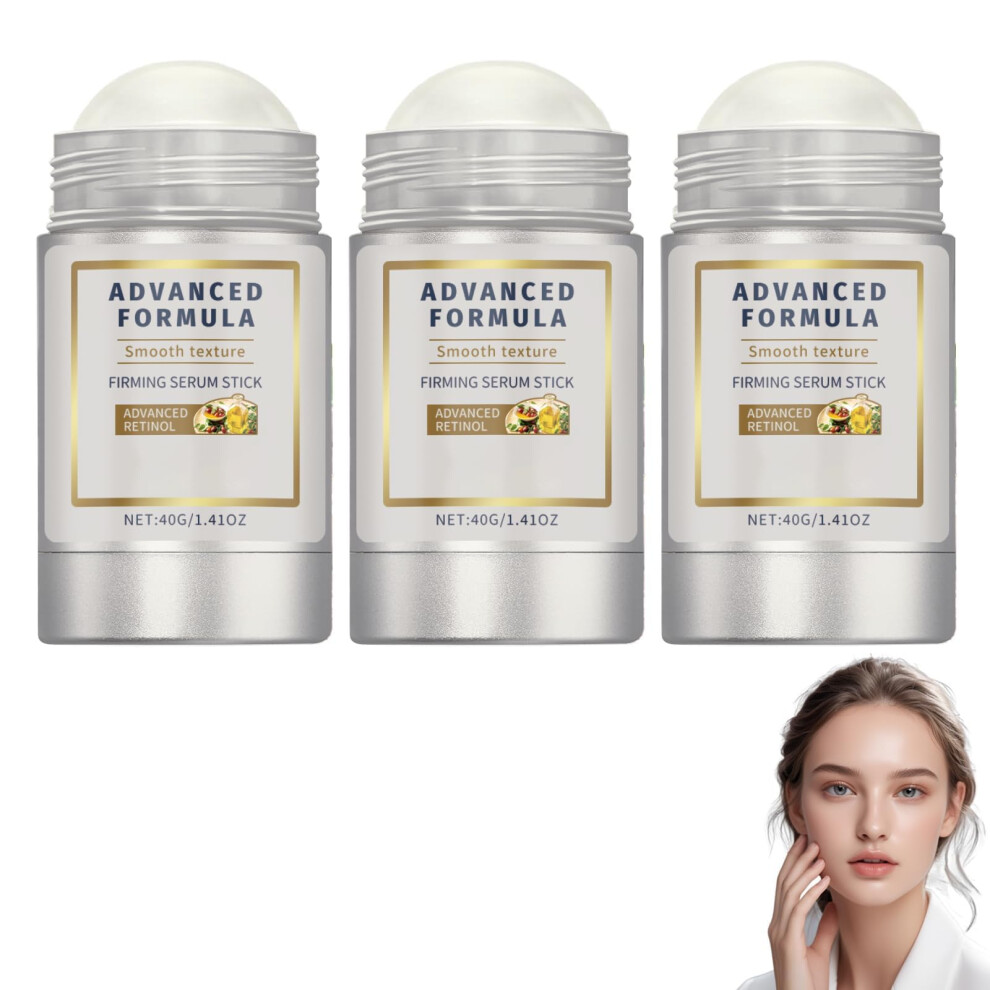 Collagen Peptide Firming Serum Stick for Face with Deep Hydration and Wrinkle Reduction, 3pcs