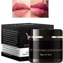Lip Scrub and Lightening Balm Brighten Dark Lips Reduce Pigmentation Smooth Texture Hydrating