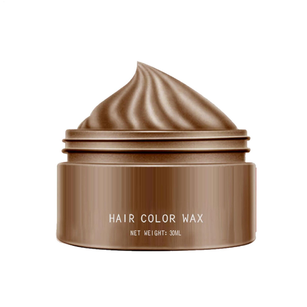 Brown Hair Color Wax 45G Instant Temporary Dye And Styling Washable Plantbased For All Ages