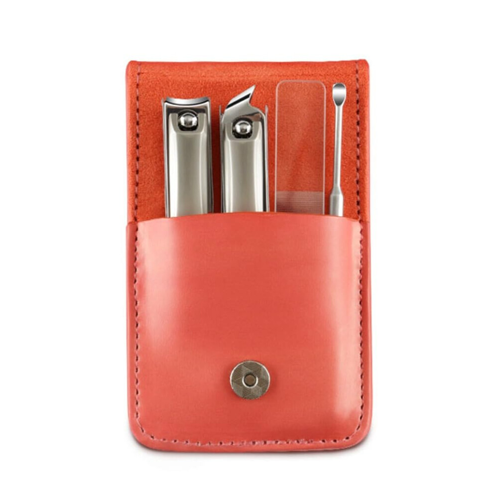Manicure Set with Precision Nail Clippers and Scissors, Compact Travel Stainless Steel Kit