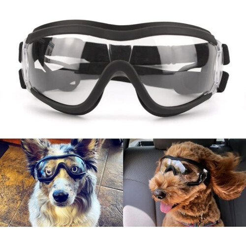 Protective goggles for dogs with adjustable strap, easy to put on, transparent. Tools > Protective Equipment