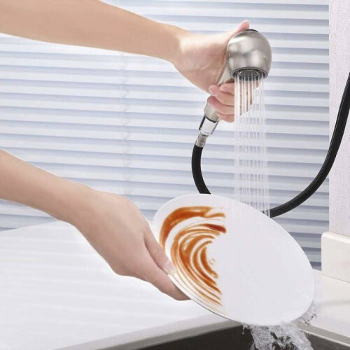 Replacement Kitchen Faucet Pull-Out Sprayer with 2 Spray Patterns, Brushed Nickel Finish, PFS4-BN 2