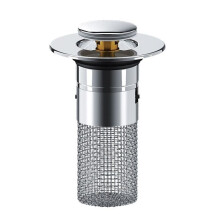 2-in-1 sink drain plug with hair filter, sink plug for 34-40 mm drain pipes