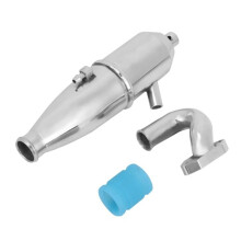 Aluminium zijuitlaatpijp voor 1/10 HSP RC Nitro Buggy auto-onderdelen vrachtwagenmotoronderdelen