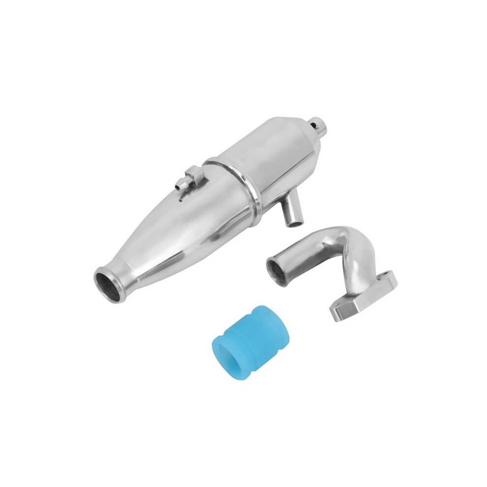 Aluminum Side Exhaust Pipe For 1/10 Hsp Rc Nitro Buggy Car Parts Truck Engine Parts 8581601027884