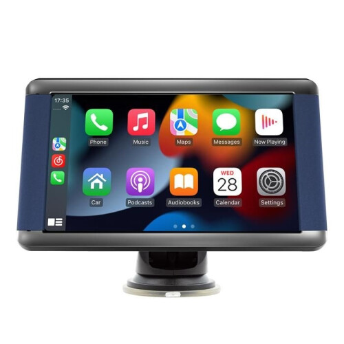 Touch screen car radio, Carplay/Android Auto/MirrorLink, Bluetooth 5.1/FM/RDS,TYPE C Charging