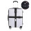Adjustable TSA-approved travel luggage carrier strap, trunk strap with 3 locking clips 1