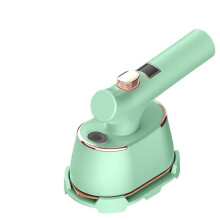 Foldable garment steamer, convenient handheld iron for home and travel, large green steam