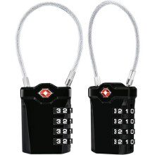 Set of 2 4-Digit Combination Padlocks for Suitcases and Bags (PZCC)