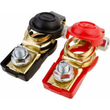 Battery Terminals, Battery Connectors, Battery Switch for Boat, Truck, Car, Van, Red and Black, Positive PZCC