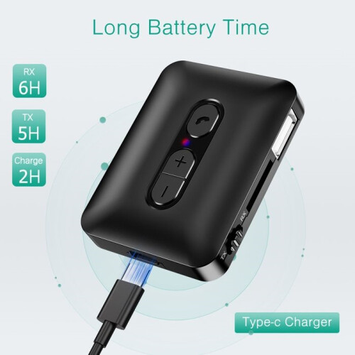Bluetooth Transmitter Receiver, Wireless Bluetooth Adapter, Bluetooth 5.4 Audio Adapter Music Receiver 2