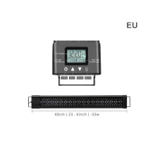 Luminária LED para aquário com controle remoto, liga/desliga automático, iluminação LED de espectro completo para aquários de água doce e