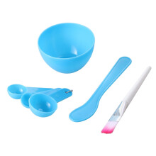 Facial Mask Mixing Bowl Set with Brush and Spoons for Skincare and Precise Ingredient Measuring