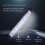 Luz LED programável para aquário com espectro completo, visor LCD com ajuste de brilho, modos nascer e pôr do sol e luar, extensível e flexível. 4