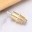 Automatic Rabbit Water Nipples, Rabbit Drinker Nipple with Straight Blade Design for Cage Hydration Systems, Copper Rustproof Nipple Drinker for Small 5
