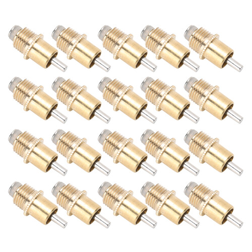 Automatic Rabbit Water Nipples, Rabbit Drinker Nipple with Straight Blade Design for Cage Hydration Systems, Copper Rustproof Nipple Drinker for Small 1