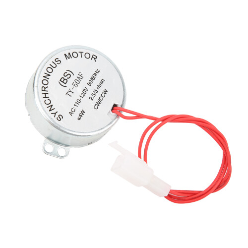 Synchronous Motor for Egg Incubation Applications, Egg Turner Motor with Automatic Reverse Functionality, Reversible Motor 4W AC 12V Low Speed Stable 1