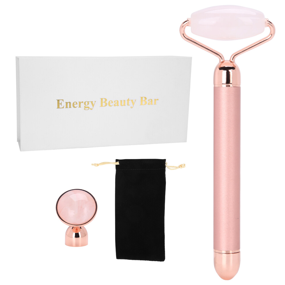 Vibrating Facial Roller, Reduce Wrinkles And Anti-Aging, Stimulate Circulation And Firming Skin Elasticity, Compact Design For Easy Carrying, Natural
