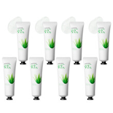 8Pcs Organic Aloe Vera Gel for Face and Body Deep Hydration After Sun Relief Travel Size