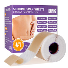 Scar Removal Silicone Sheets CuttoFit Roll Reusable Soft Tape for Surgical Keloid CSection Scars