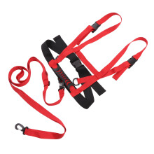 Sangle de sécurité pour ski rouge pour enfants avec nylon réglable facilement