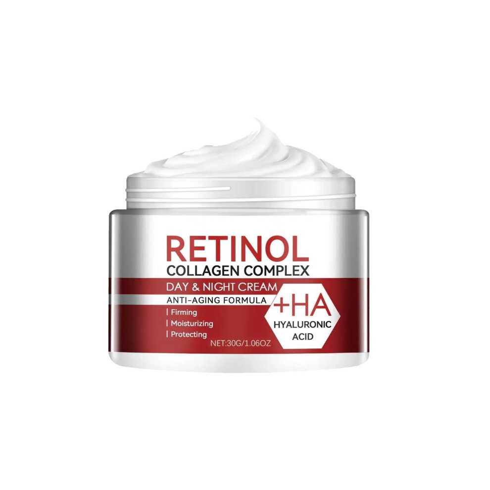 Cream Retinol Moisturizer For Face With Collagen, Anti Aging To Reduce Wrinkles And Firm Skin