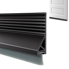 Door Draft Stopper Sweep Seal, Self Adhesive Weather Stripping for Winter, Soundproof Bottom Strip