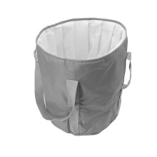Portable Foot Soaking Tub with Dual Layer Durability, Foldable Camping Bucket for Outdoor Travel (Gray)