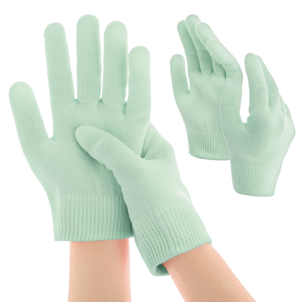 Pink Moisturizing Gloves With Gel Lining For Deep Hydration And Overnight Skin