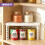 GEEZY (Corner Shelf) GEEZY Stackable Insert Shelves - Kitchen Pantry Cabinet Counter Storage Organizer Rack Stand - Space-Saving, Durable, and Versatile 2