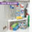 GEEZY (Corner Shelf) GEEZY Stackable Insert Shelves - Kitchen Pantry Cabinet Counter Storage Organizer Rack Stand - Space-Saving, Durable, and Versatile 8