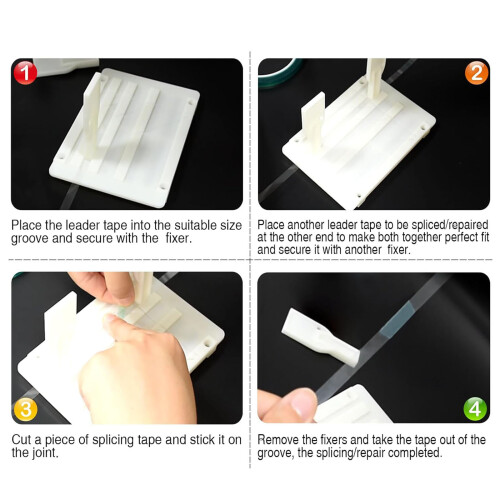 Splicing Block Kit 1/4 10inch Tape Splicing Set-White 2