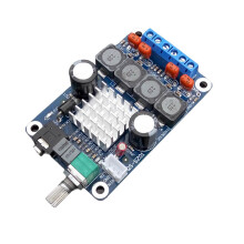 12V-24V 2x50W Sound Amplifier Board Low Noise Double Channel
