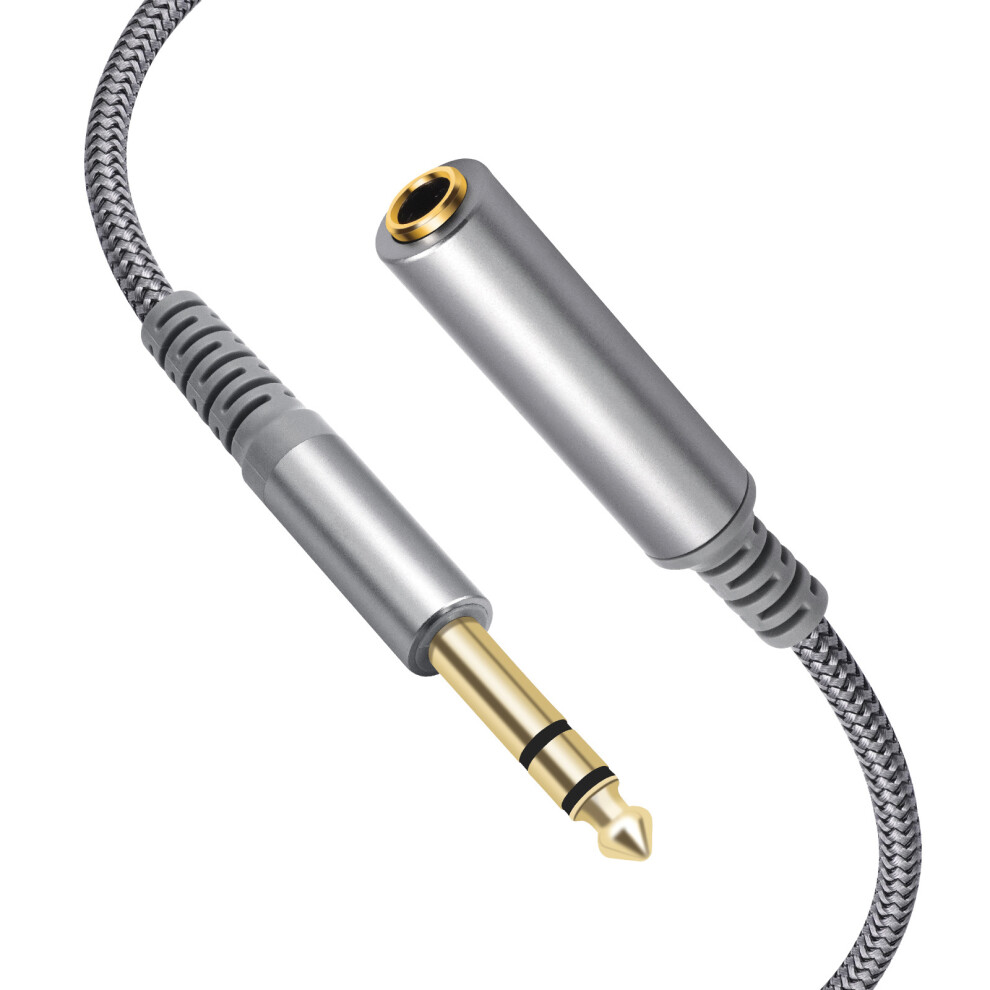 6.35Mm Stereo 1/4Inch Auditory Connectors Cable Aluminum-6 M Gold 7627001180543