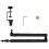Adjustable Metal Microphone Boom Arm Stand-No heightening pole 1