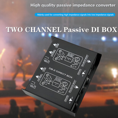 Double Input Passive DI Box With Professional Impedance Matching 1