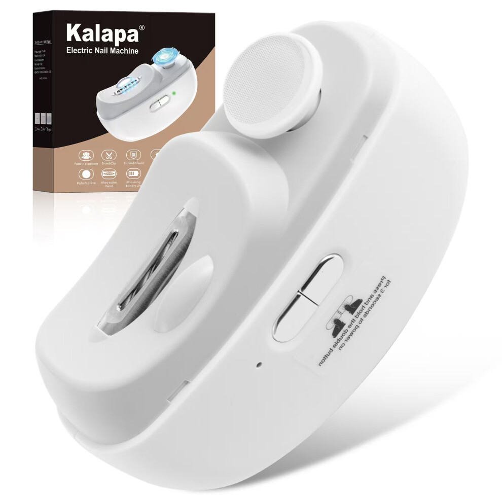 Electric Nail Clipper 3 in 1 with LED Light, Dust Storage and Polishing for Adults and Kids