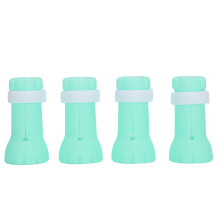 Botas para gatos, protectores de patas, zapatos antiarañazos, manoplas para gatos para el baño, diseño de velcro, silicona suave de grado