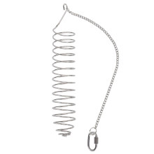 Porta-snack da appendere per uccelli, ideale per parrocchetti, calopsitte, conuri e ara cenerine africane. Realizzato in acciaio inossidabile,