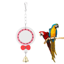 Musical Toy For Birds With Colored Bells And Mirror Design Promotes Stay Healthy Lifestyle Through Interactive Play And Easy Installation