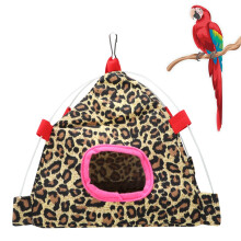 Vogelhängematte für Käfig, Haustierzeltbett, hängendes Vogelnest mit Haken, atmungsaktives Canvas-Papageienschlafhaus, platzsparendes Design für
