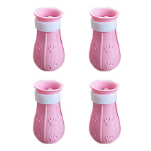 Adjustable Cat Claw Cover Soft Silicone Material, Anti Dropping Design Cat Anti Scratch Shoes For Grooming Bathing And Nail Clipping Use In Pet Suppli