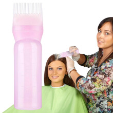 Hair Dye Applicator Bottle with Scale for Mess Root Touch Up and Even Color Coverage