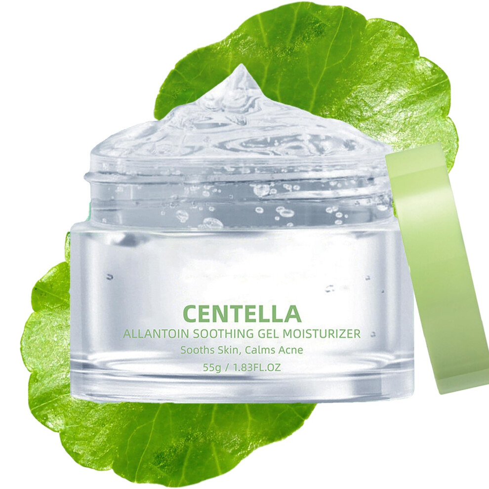 Cream Centella Asiatica Moisturizer Gel For Acne Prone Sensitive Oily Skin With Deep Hydration 1.83Oz