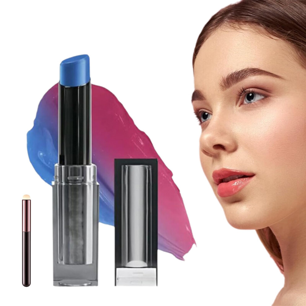 Blue Ph Adjusting Lip Balm Color Changing 2 In 1 Lip And Cheek Tint, Long Lasting Waterproof Hydration