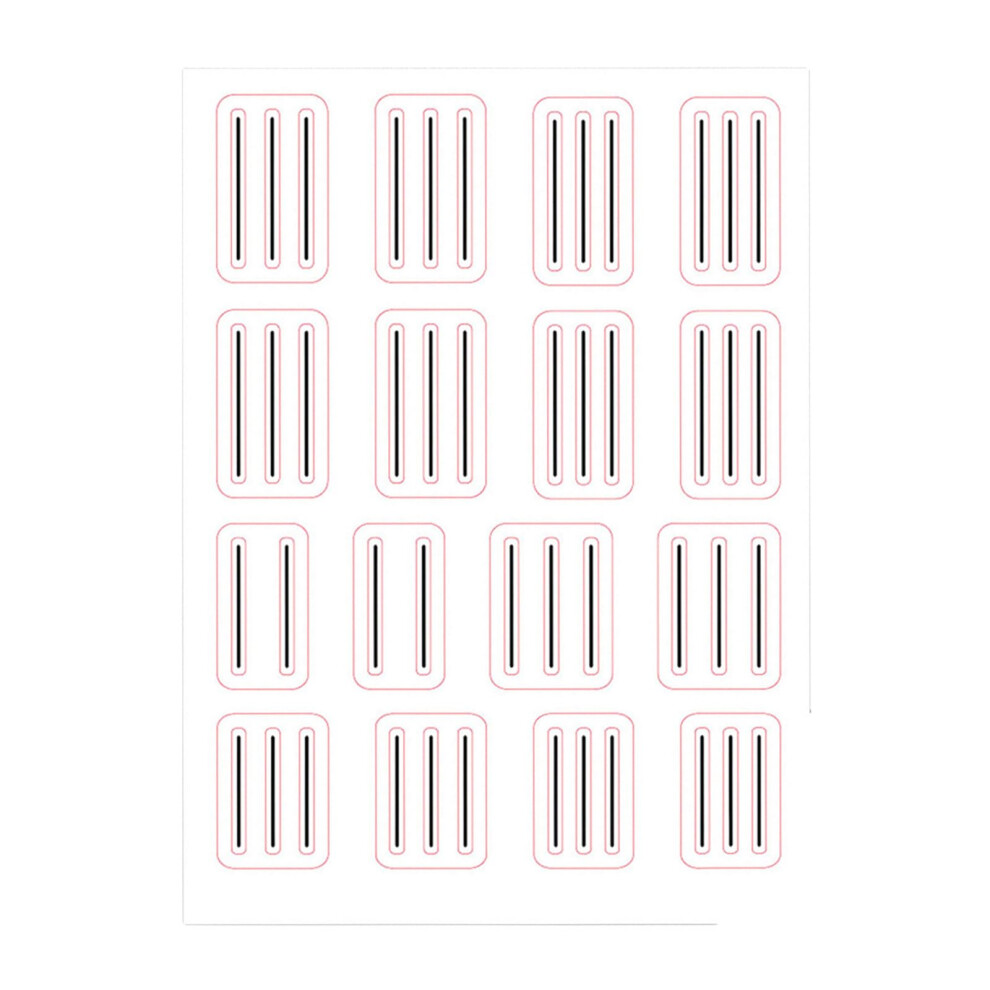 3D Nail Stickers with Elegant Plaid Lines, SelfAdhesive French Tip Nail Art Decals for DIY
