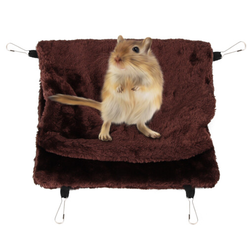 Αιώρα για μικρά ζώα, κρεβάτι ύπνου Snuggle Sack με τέσσερις κρεμαστούς γάντζους, διπλής